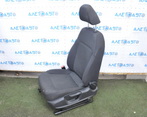 Driver's seat VW Jetta 11-16 USA without airbag, manual, cloth black with gray insert