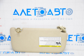 Left visor Toyota Prius 50 16-18 beige, dry cleanable