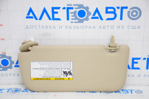 Right visor Toyota Prius 50 16-22 beige, dry cleanable