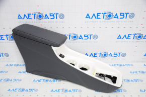 Central console armrest and cup holders Toyota Prius 50 16-20 with charge, leather black + white