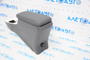 Central console armrest and cup holders Toyota Prius 50 16-20 with charge, leather black + white