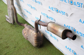 Muffler rear part barrel VW Beetle 12-14 2.5 complete with middle part