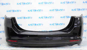 Rear bumper assembly Ford Fusion mk5 13-18 for 1 pipe, for parking sensors, black, with absorber