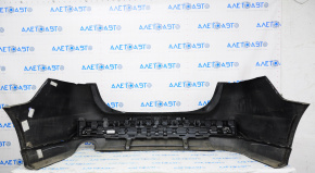Rear bumper assembly Ford Fusion mk5 13-18 for 1 pipe, for parking sensors, black, with absorber