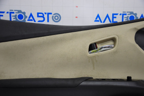 Door trim card front left Toyota Prius 50 16-22 black with beige insert, for dry cleaning