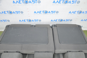 Rear row of seats 2nd row Toyota Prius V 12-14 velour dark gray, scratches on the backs