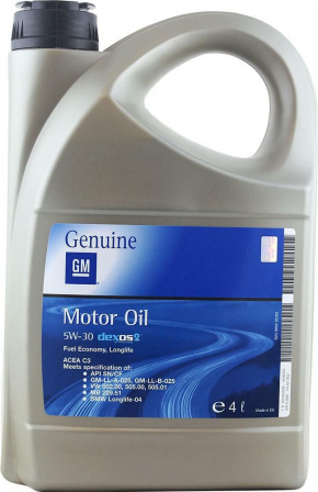 Motor oil General Motors 5W-30 4l SN semi-synthetic dexos2