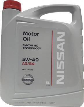 Motor oil Nissan 5W-40 5l SL synthetic
