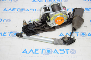 Driver's seat belt with tensioner Chevrolet Malibu 16-19 gray, water damage does not retract