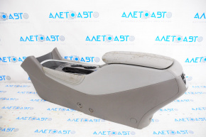 Console central armrest and cup holders Chevrolet Malibu 16-23 gray under chemical scratches