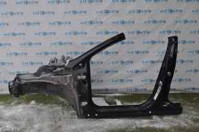 Front quarter left Ford Fusion mk5 13-20 black, with central pillar, bent side member