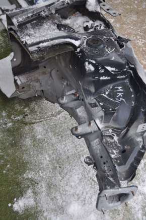 Front quarter left Ford Fusion mk5 13-20 black, with central pillar, bent side member