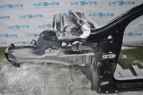 Front quarter left Ford Fusion mk5 13-20 black, with central pillar, bent side member