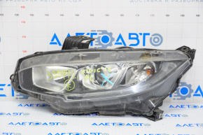 Headlight front left bare Honda Civic X FC 16-19 halogen