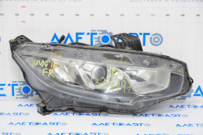 Headlight front right bare Honda Civic X FC 16-19 halogen
