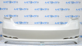 Rear bumper bare Hyundai Sonata 15-17 white, scratches, painted