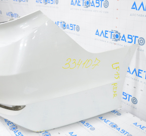 Rear bumper bare Hyundai Sonata 15-17 white, scratches, painted