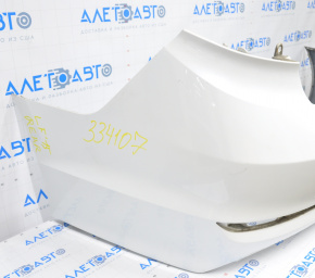 Rear bumper bare Hyundai Sonata 15-17 white, scratches, painted