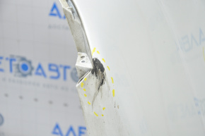 Rear bumper bare Hyundai Sonata 15-17 white, scratches, painted