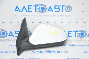 Left side mirror complete Hyundai Sonata 15-17 5 pins, white
