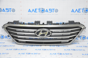 Radiator grill grill Hyundai Sonata 15-17 SE with emblem, chrome break