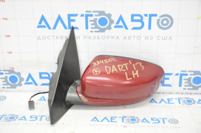 Left side mirror assembly Dodge Dart 13-15 3 pins red PRM