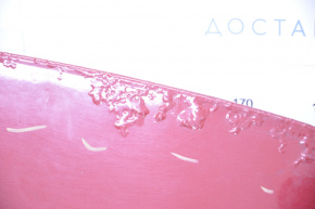 Hood bare Dodge Dart 13-16 red PRM, painted 0.5 - 0.4, paint swelled, pokes