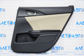 Door trim card rear right Honda Civic X FC 16-21 4d cloth black with beige insert, scratches
