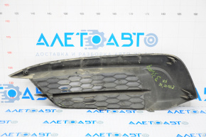 Right bumper grille Honda Civic X FC 16-19 without fog lights, with crowbar