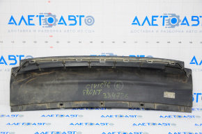 Lower grille of the front bumper central Honda Civic X FC 16-18 is rubbed