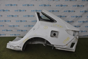 Quarter wing rear left Hyundai Sonata 15-19 white, small bump