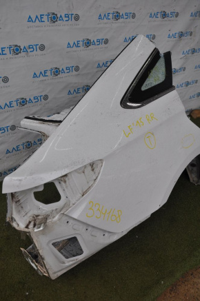 Quarter wing rear right Hyundai Sonata 15-19 white, small dent