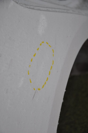 Quarter wing rear right Hyundai Sonata 15-19 white, small dent