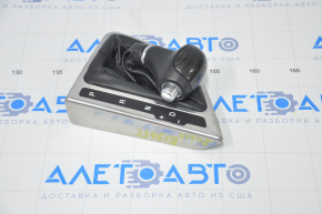 Gear shifter cover with handle Kia Optima 14-15 rest chrome, wood handle, worn chrome