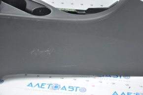 Central console armrest and cup holders Kia Optima 14-15 rest, leather black, scratches