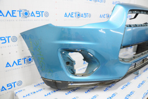 Front bumper bare Mitsubishi Outlander Sport ASX 11-15 prerest blue, missing element