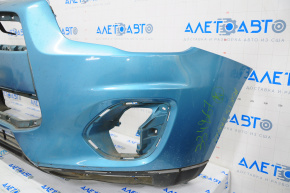Front bumper bare Mitsubishi Outlander Sport ASX 11-15 prerest blue, missing element
