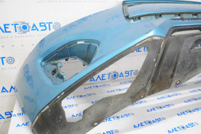 Front bumper bare Mitsubishi Outlander Sport ASX 11-15 prerest blue, missing element