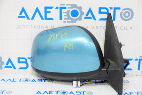 Side mirror right assembly Mitsubishi Outlander Sport ASX 10-15 5 pins, blue