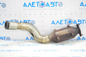 Exhaust line middle part with catalytic converter Nissan Rogue 14-16 stud defect