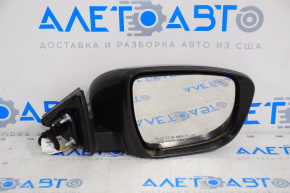 Side mirror right complete Nissan Rogue 14-16 11 pins, camera, rotation, heating, graphite