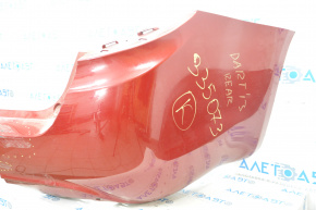 Bare rear bumper Dodge Dart 13-16 red PRM, broken mount, dents