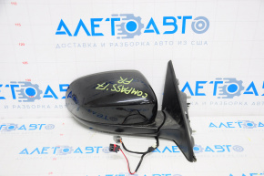 Right side mirror complete Jeep Compass 17-24 2+3 pins, heated, black