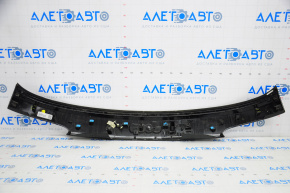 Jeep Compass 17-21 tailgate trim under glass, with black molding, without license plate light strip, broken guides and fasteners