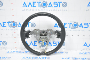 Naked steering wheel Kia Optima 11-15 leather black with heating, without pads and buttons, scratches