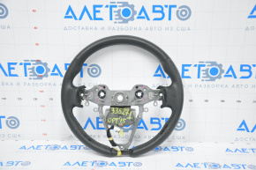 Naked steering wheel Kia Optima 11-15 leather black with heating, without pads and buttons, scratches