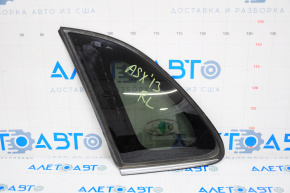 Window blind glass rear left Mitsubishi Outlander Sport ASX 16-23 molding chrome, glass black tint