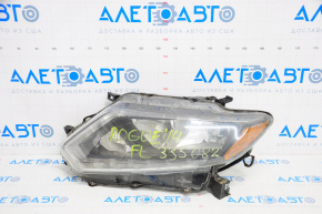 Headlight front left Nissan Rogue 14-16 bare halogen, water damage