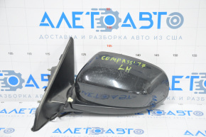 Left side mirror complete Jeep Compass 17-24 2+3 pins, heated, black, scratches on structure