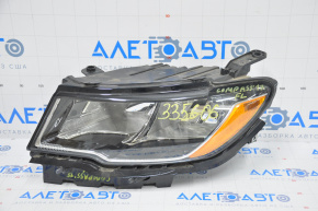 Headlight front left complete Jeep Compass 17-21 halogen, with mount